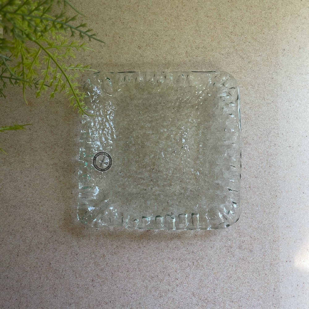 Shiraleah | Small Square Rustic Glass Tray